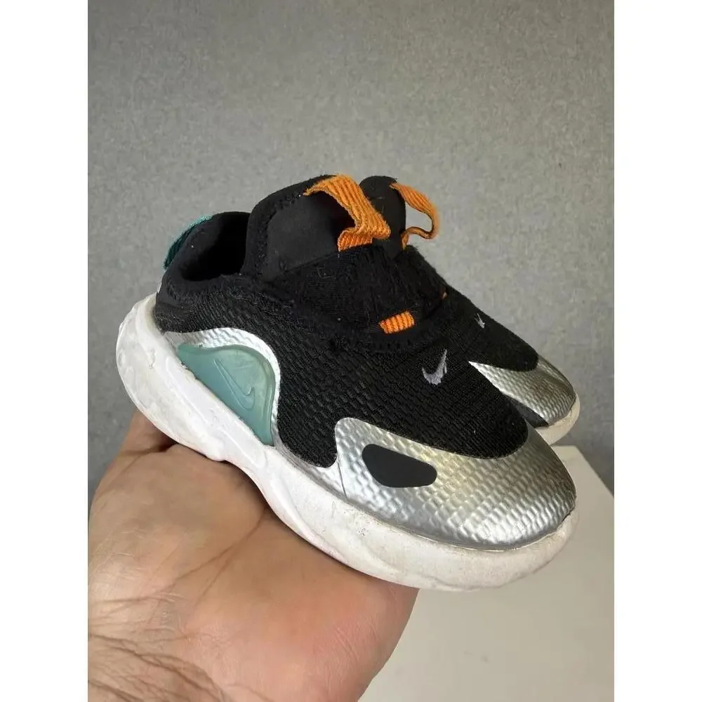Nike React Presto Extreme Black-Laser Orange Youth Size 7C CD6884-004